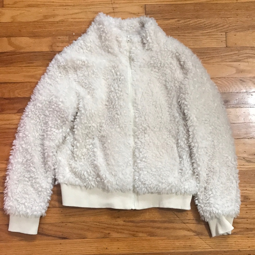 Fuzzy Teddy Cream Jacket